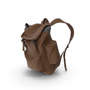 Mens-Backpack-Brown